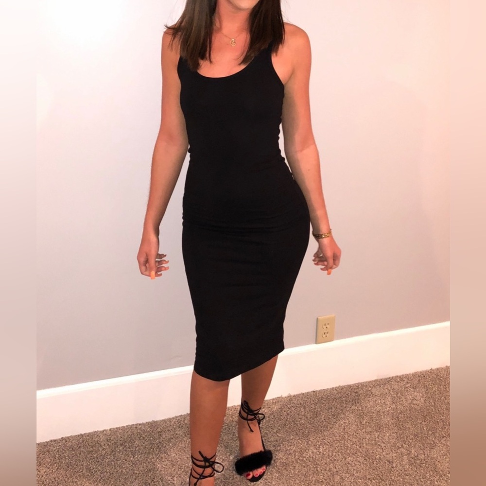 Black tank top dress
